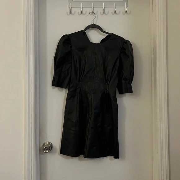 Faux leather dress (never worn) En Saison brand Faux leather dress (never worn) En Saison brand